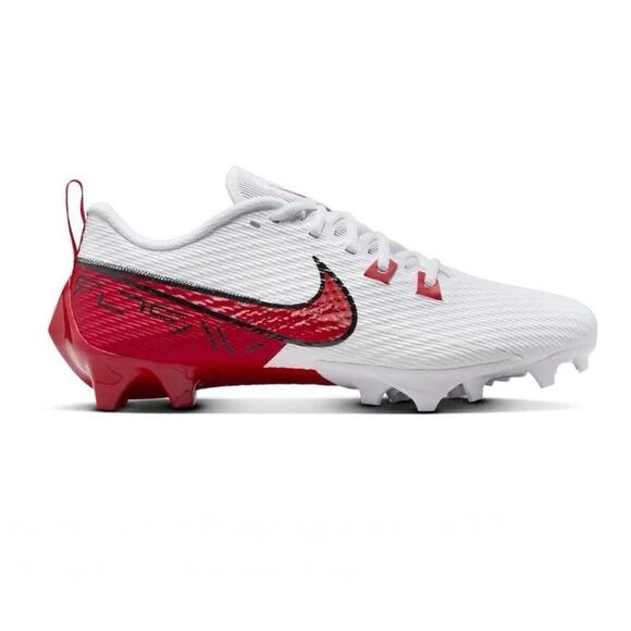 Nike Vapor Edge Speed 360 2 White University Red Football Cleats Men’s Size 8 - Picture 2 of 6